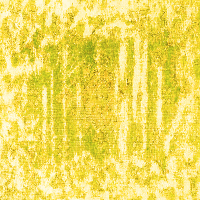 Square Persian Yellow Bohemian Rug, tr4311yw