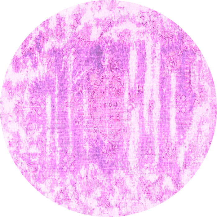 Round Persian Pink Bohemian Rug, tr4311pnk