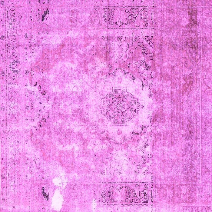 Square Machine Washable Persian Purple Traditional Area Rugs, wshtr4312pur