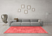 Bohemian Red Washable Rugs