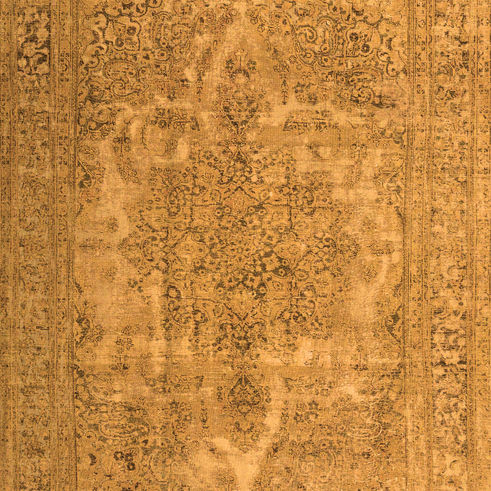 Serging Thickness of Machine Washable Persian Orange Bohemian Area Rugs, wshtr4313org