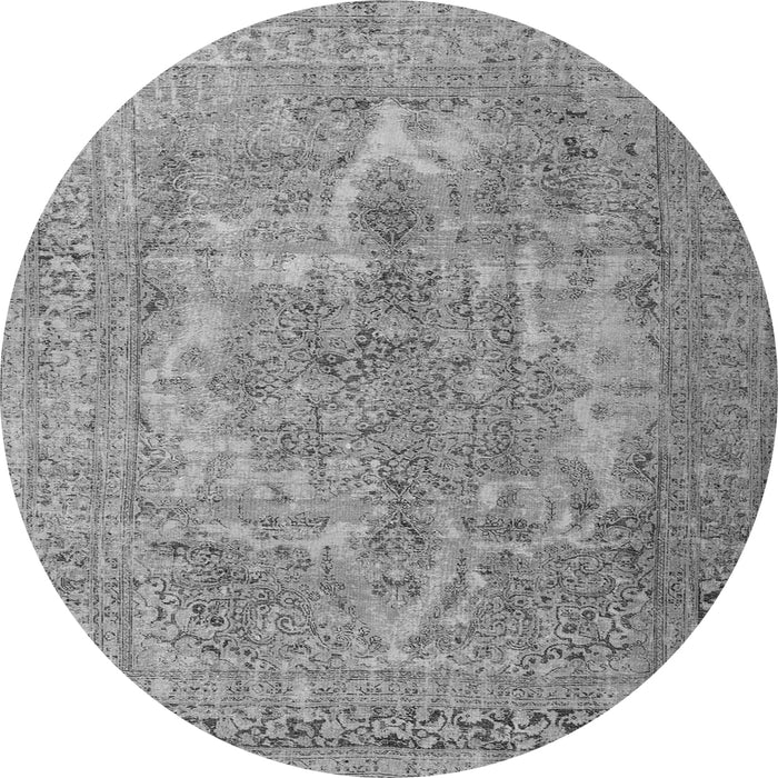 Square Persian Gray Bohemian Rug, tr4313gry