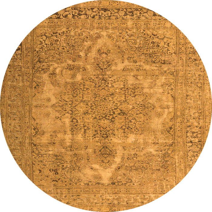 Machine Washable Persian Orange Bohemian Area Rugs, wshtr4313org