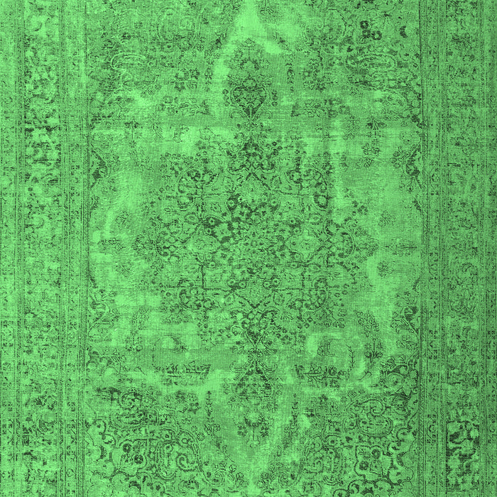Machine Washable Persian Emerald Green Bohemian Area Rugs, wshtr4313emgrn