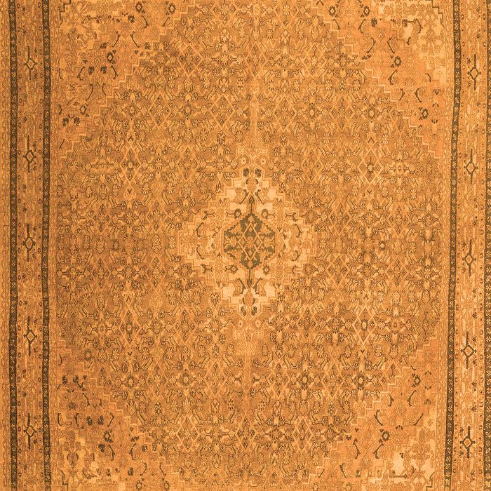 Serging Thickness of Machine Washable Persian Orange Traditional Area Rugs, wshtr4314org