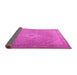 Sideview of Persian Pink Traditional Rug, tr4314pnk