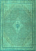 Persian Turquoise Traditional Rug, tr4314turq