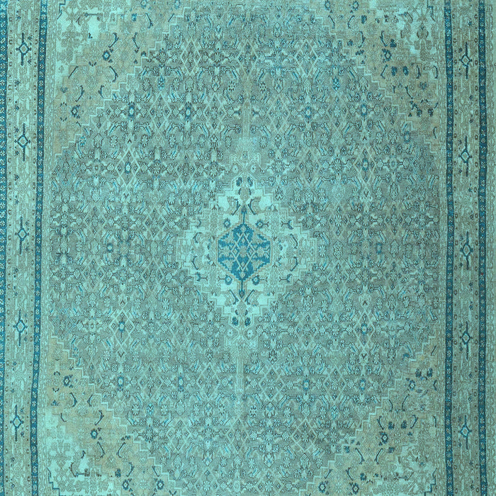 Machine Washable Persian Light Blue Traditional Rug, wshtr4314lblu