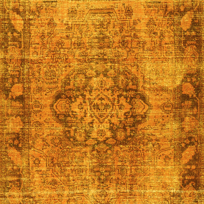 Machine Washable Persian Yellow Traditional Rug, wshtr4315yw