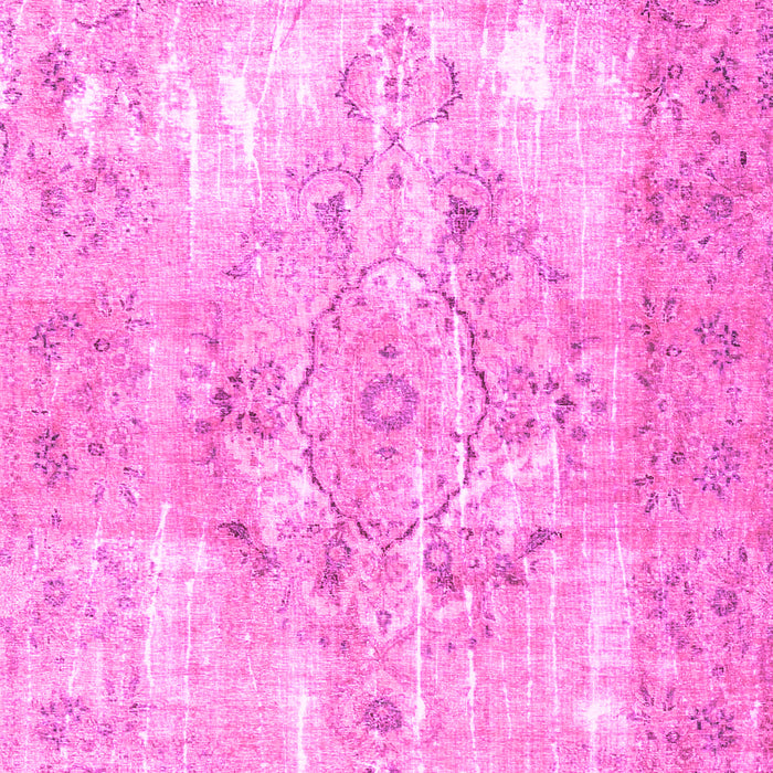 Machine Washable Persian Pink Traditional Rug, wshtr4316pnk