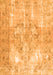 Serging Thickness of Machine Washable Persian Orange Traditional Area Rugs, wshtr4316org