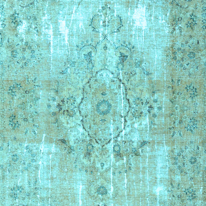 Machine Washable Persian Light Blue Traditional Rug, wshtr4316lblu