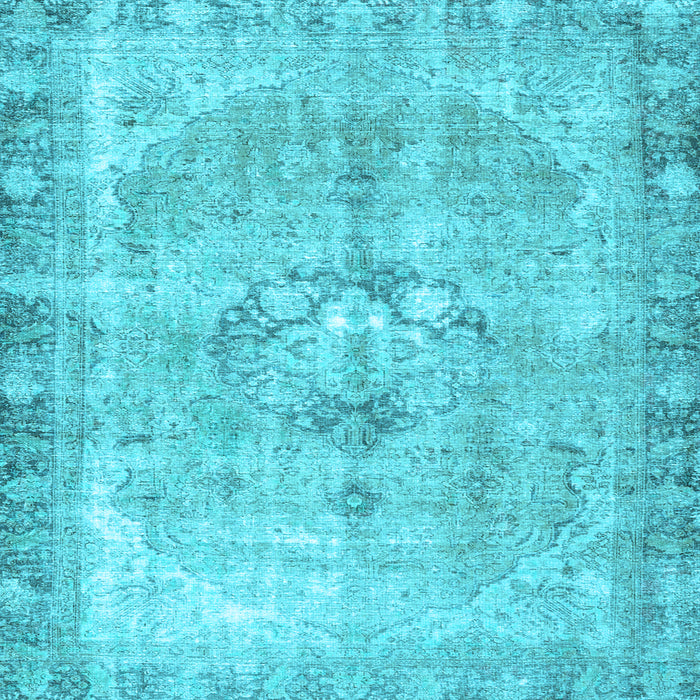 Square Persian Light Blue Traditional Rug, tr4317lblu