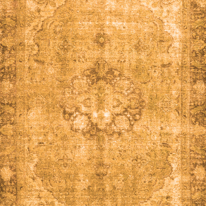 Serging Thickness of Machine Washable Persian Orange Traditional Area Rugs, wshtr4317org