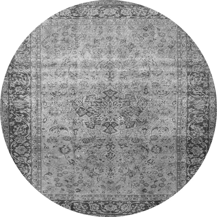Square Persian Gray Traditional Rug, tr4318gry