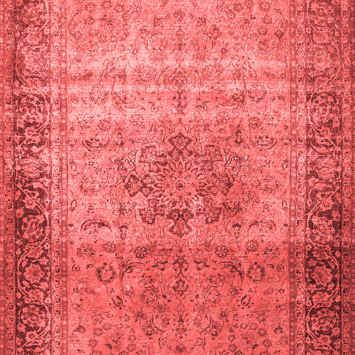 Machine Washable Persian Red Traditional Rug, wshtr4318red