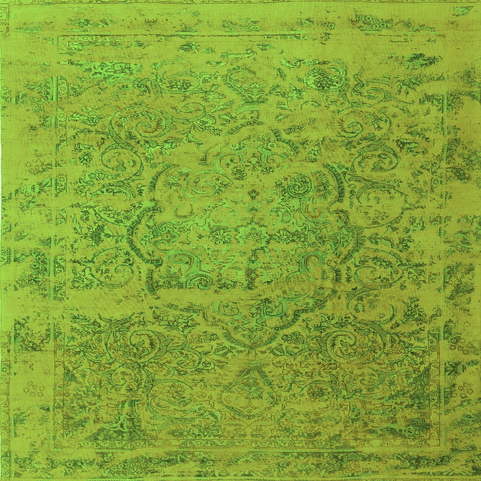 Serging Thickness of Persian Green Traditional Rug, tr4319grn