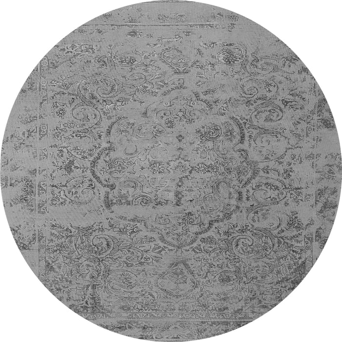 Square Persian Gray Traditional Rug, tr4319gry