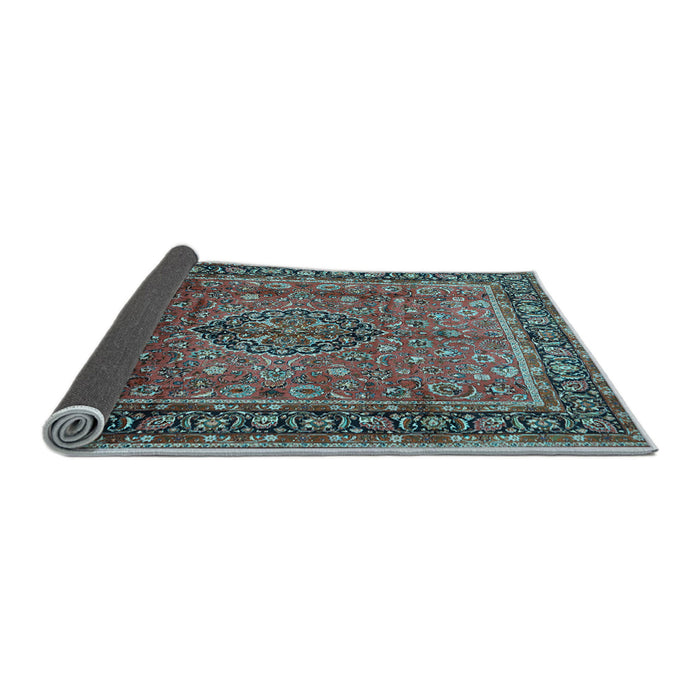 Sideview of Persian Light Blue Traditional Rug, tr431lblu