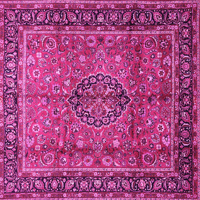 Square Persian Pink Traditional Rug, tr431pnk