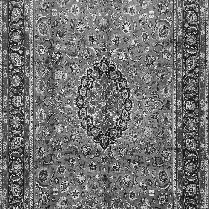 Serging Thickness of Machine Washable Persian Gray Traditional Rug, wshtr431gry