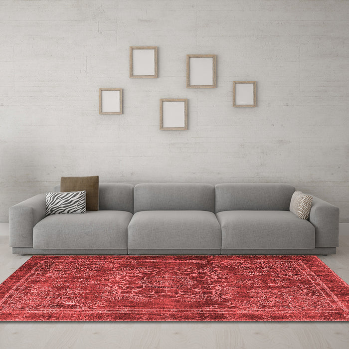 Traditional Red Washable Rugs