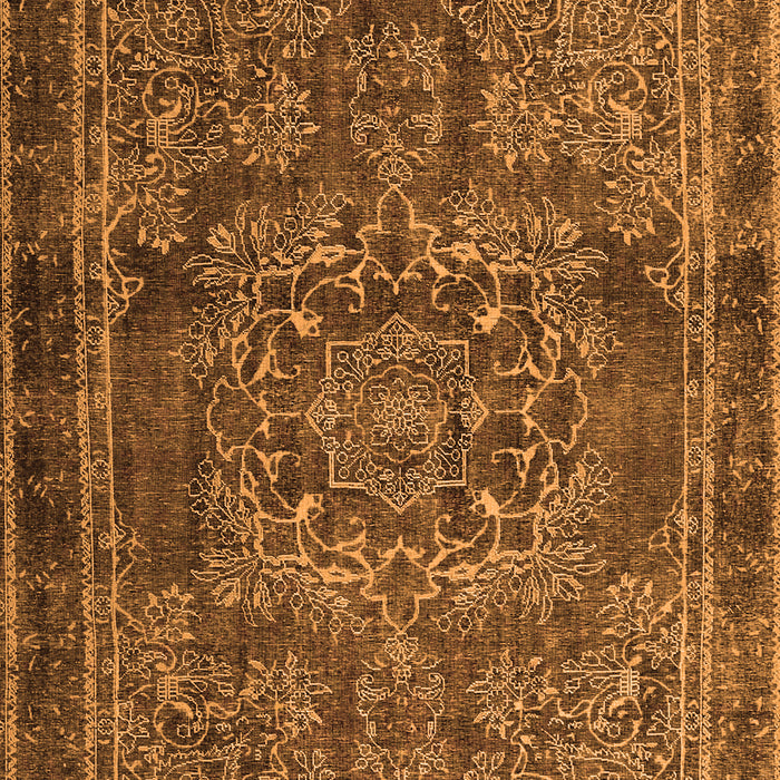Serging Thickness of Machine Washable Persian Orange Traditional Area Rugs, wshtr4320org