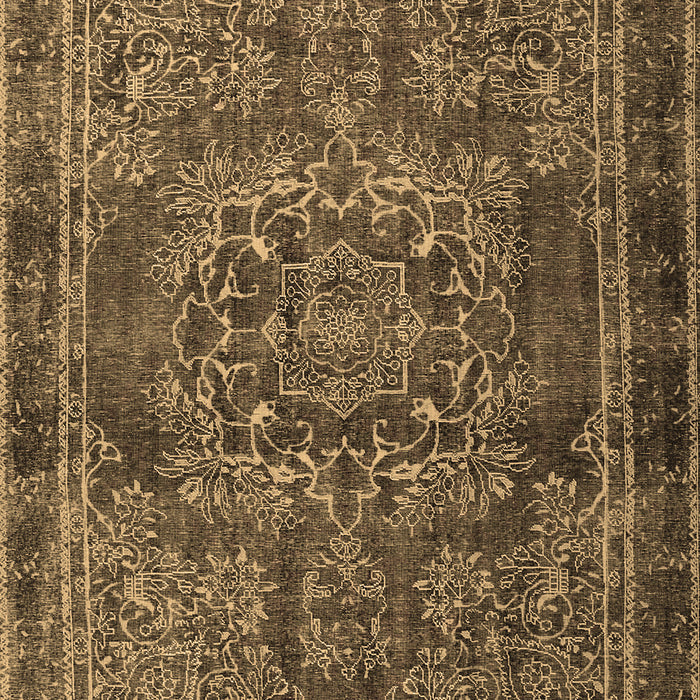 Machine Washable Persian Brown Traditional Rug, wshtr4320brn