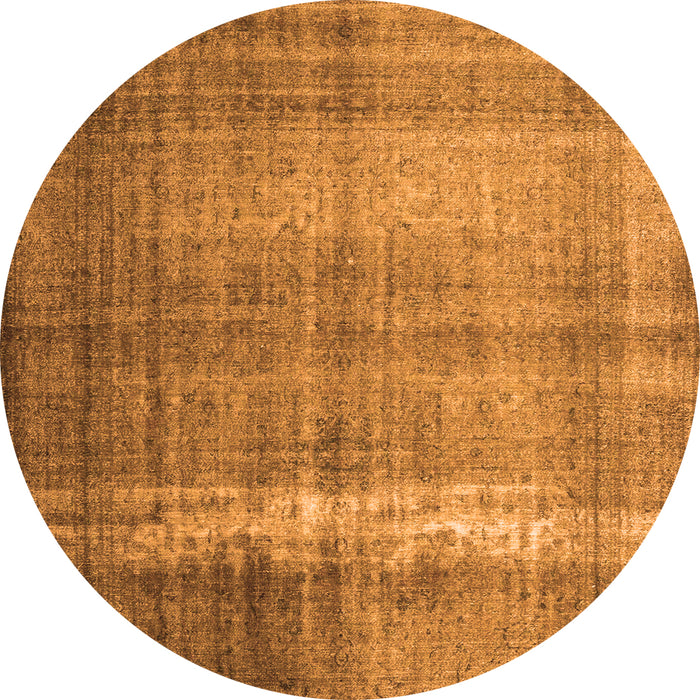 Machine Washable Persian Orange Traditional Area Rugs, wshtr4321org