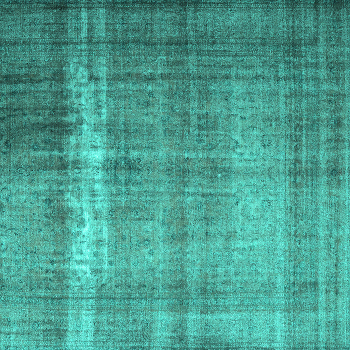 Square Machine Washable Persian Turquoise Traditional Area Rugs, wshtr4321turq