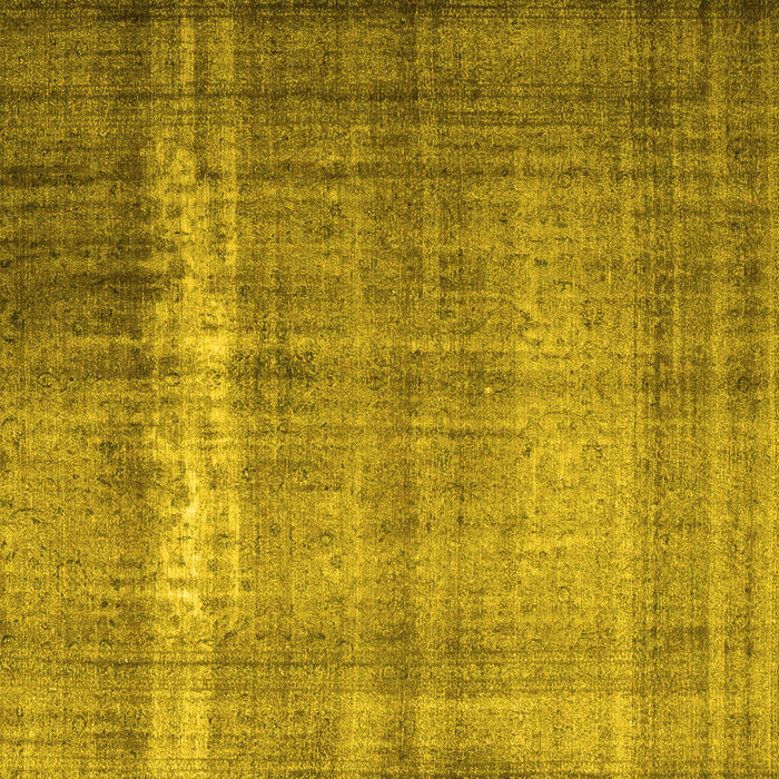 Square Persian Yellow Traditional Rug, tr4321yw