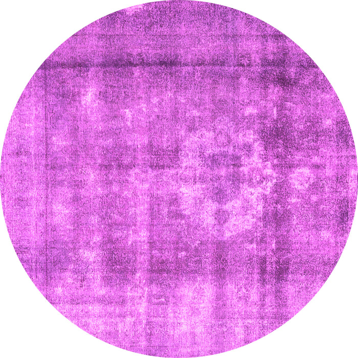 Round Persian Pink Traditional Rug, tr4322pnk