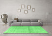 Machine Washable Persian Emerald Green Traditional Area Rugs in a Living Room,, wshtr4323emgrn