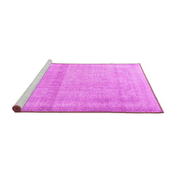 Sideview of Machine Washable Persian Pink Traditional Rug, wshtr4323pnk