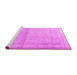 Sideview of Machine Washable Persian Pink Traditional Rug, wshtr4323pnk