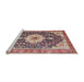 Sideview of Machine Washable Traditional Light French Beige Brown Rug, wshtr4324