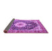 Sideview of Medallion Purple Traditional Rug, tr4324pur