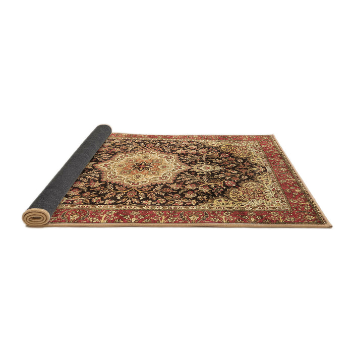 Sideview of Medallion Brown Traditional Rug, tr4324brn