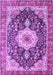 Medallion Purple Traditional Rug, tr4324pur