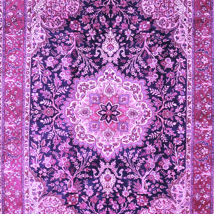 Medallion Purple Traditional Rug, tr4324pur