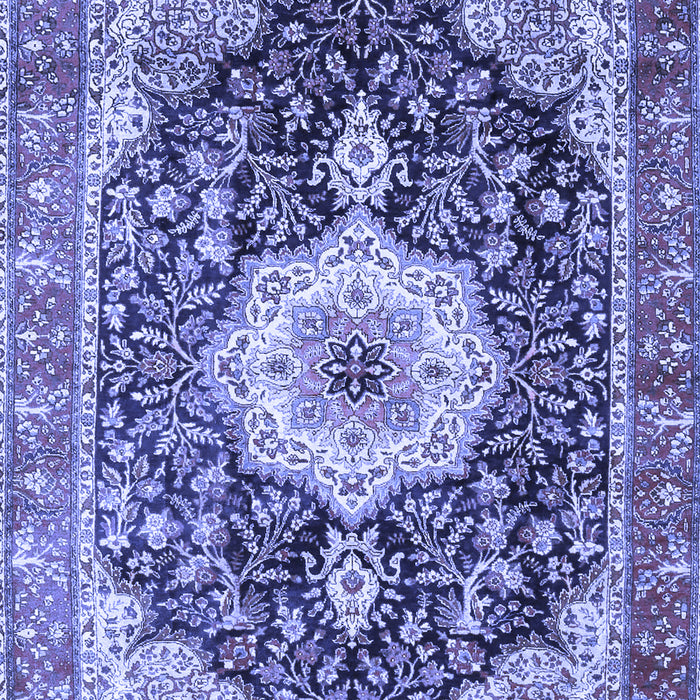 Medallion Blue Traditional Rug, tr4324blu