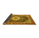 Sideview of Medallion Yellow Traditional Rug, tr4324yw