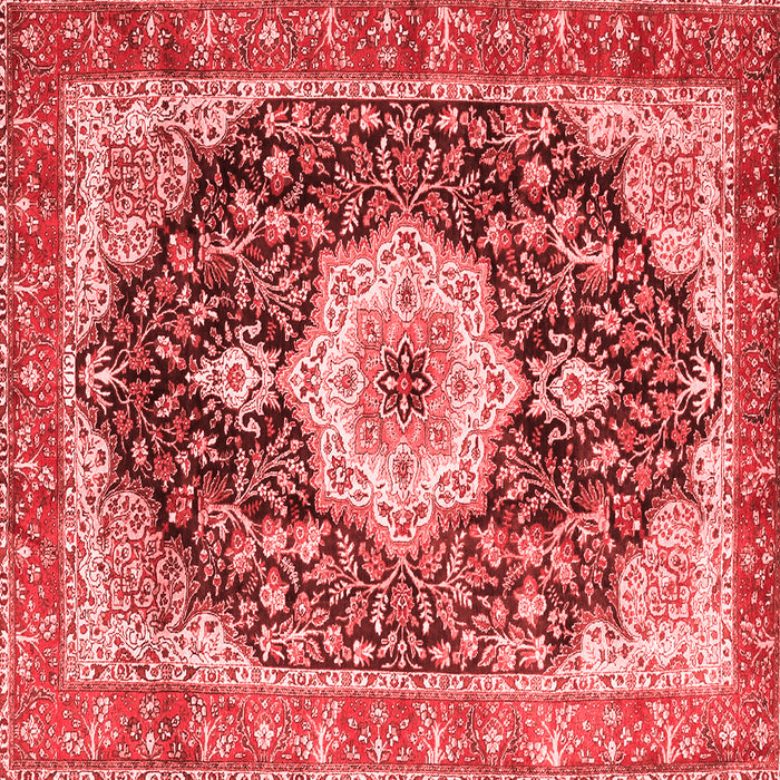 Medallion Red Traditional Rug, tr4324red