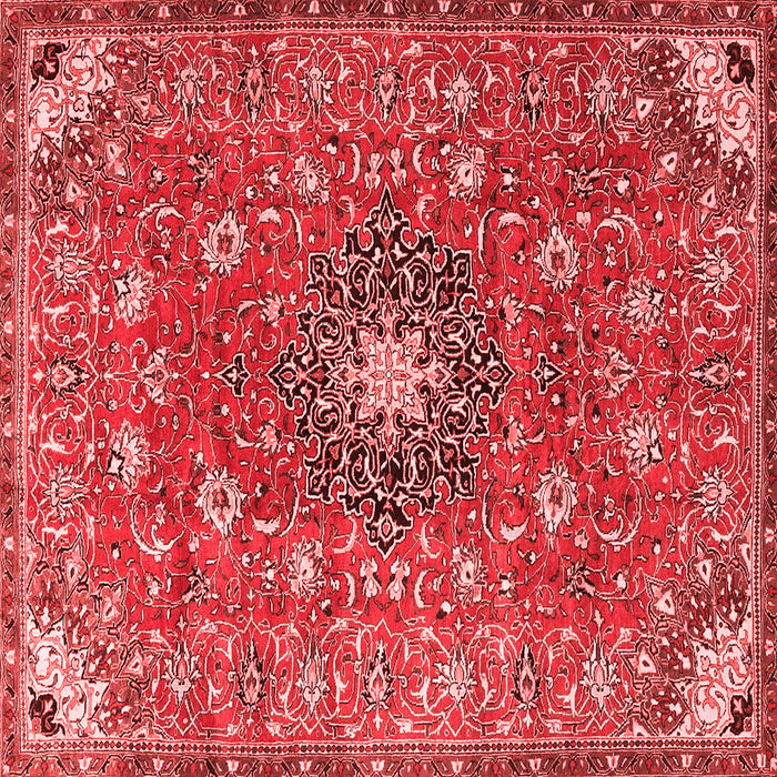 Medallion Red Traditional Rug, tr4325red
