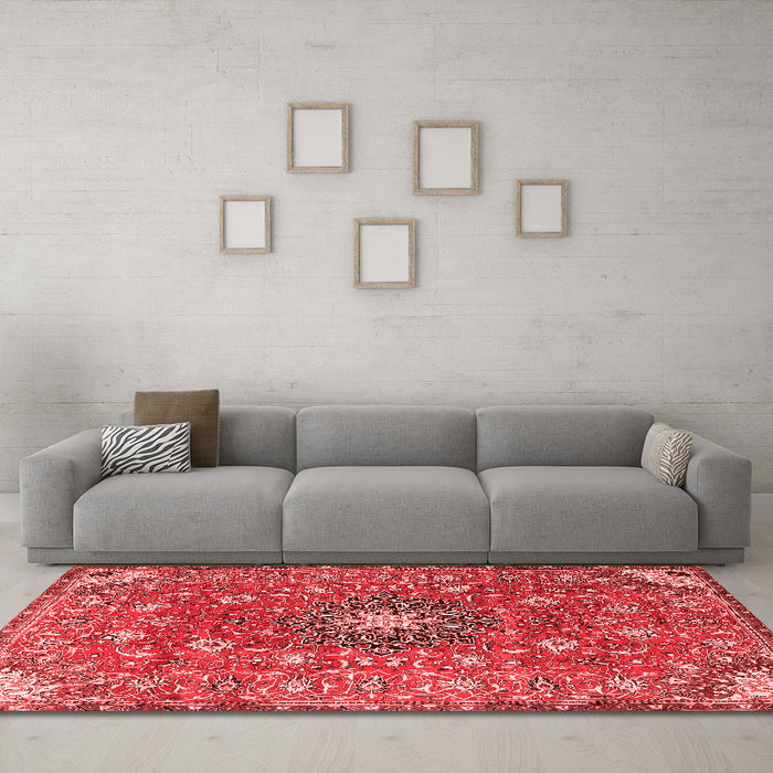 Traditional Red Washable Rugs