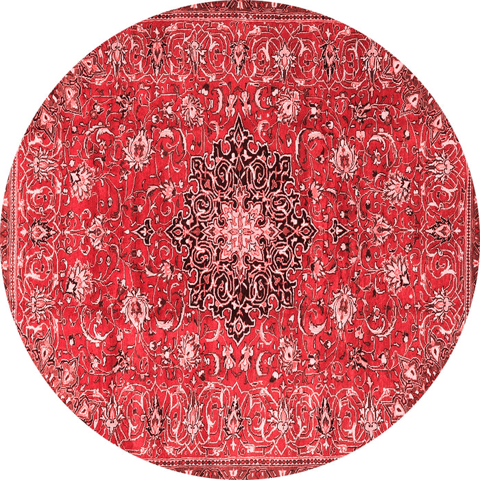 Medallion Red Traditional Rug, tr4325red