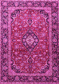 Medallion Pink Traditional Rug, tr4326pnk