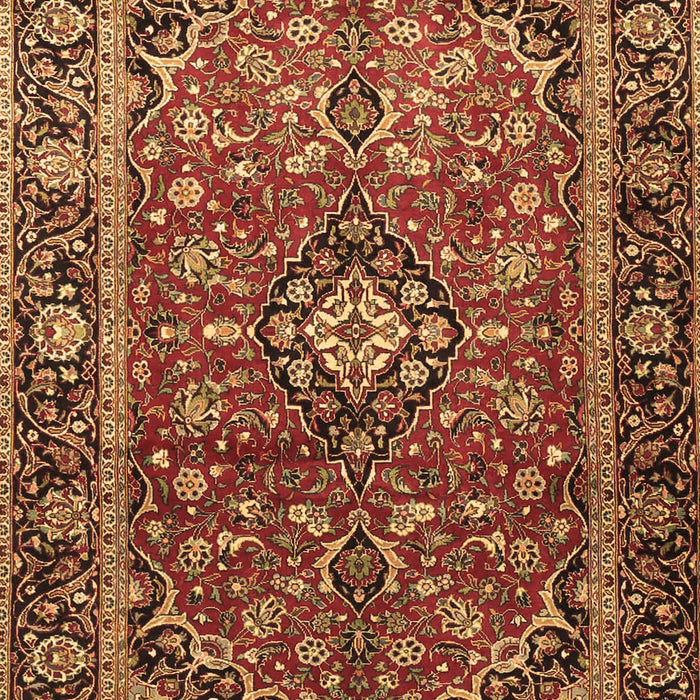 Medallion Brown Traditional Rug, tr4326brn
