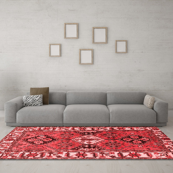 Traditional Red Washable Rugs