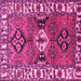 Square Persian Pink Traditional Rug, tr4327pnk